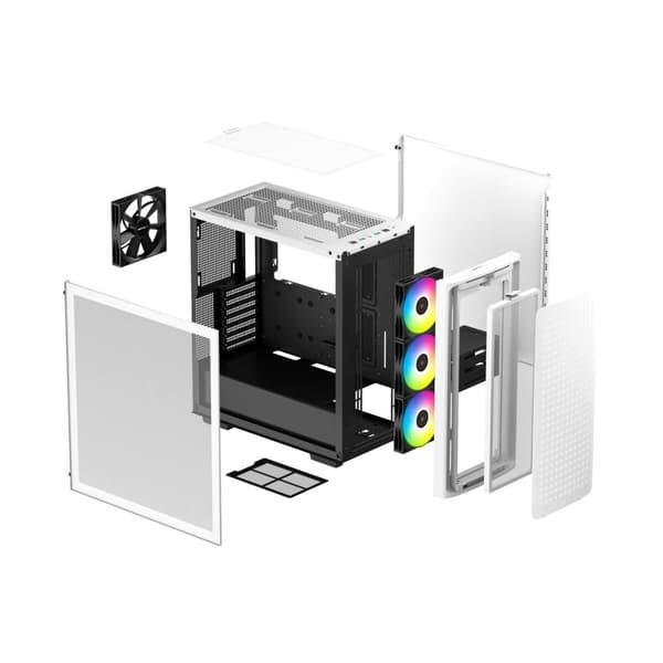 ATX Semi-tårn kasse DEEPCOOL CK560 Hvid