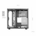Miniatyrbild 3 av 3: ATX Semitorn Mars Gaming MCVIEWW Vit