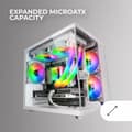 Miniatyrbild 2 av 3: ATX Semitorn Mars Gaming MCVIEWW Vit
