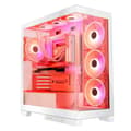 Miniatyrbild 1 av 11: ATX Semitorn Modecom Volcano SPACE APEX ARGB Vit