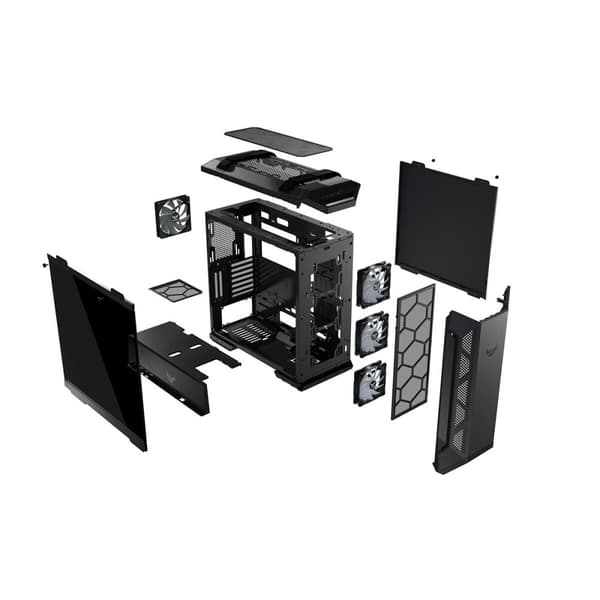 ATX Semitorn Asus TUF Gaming GT501 Svart