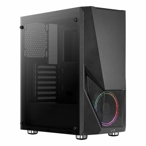 ATX Semitorn Aerocool Zauron LED RGB Svart Svart
