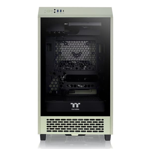ATX Semitorn THERMALTAKE Tower 200 Svart Grön