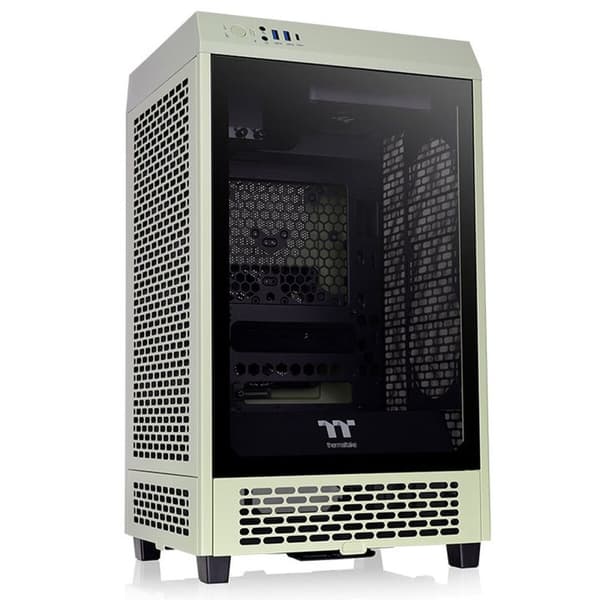 ATX Semitorn THERMALTAKE Tower 200 Svart Grön Grön