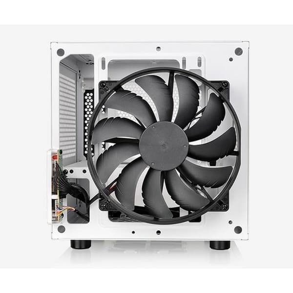 Tornchassi Mini ITX THERMALTAKE Core V1 Snow Edition Vit