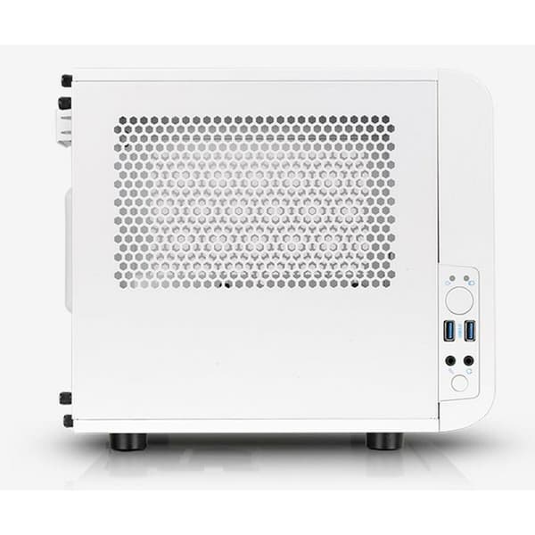 Tornchassi Mini ITX THERMALTAKE Core V1 Snow Edition Vit