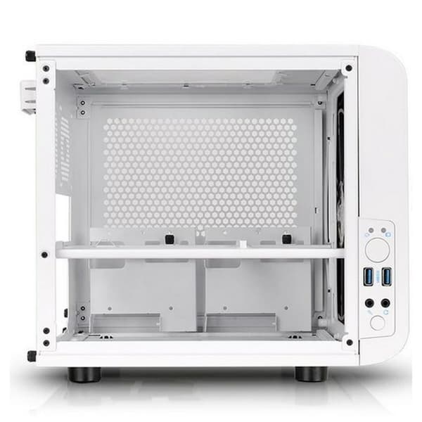 Tornchassi Mini ITX THERMALTAKE Core V1 Snow Edition Vit