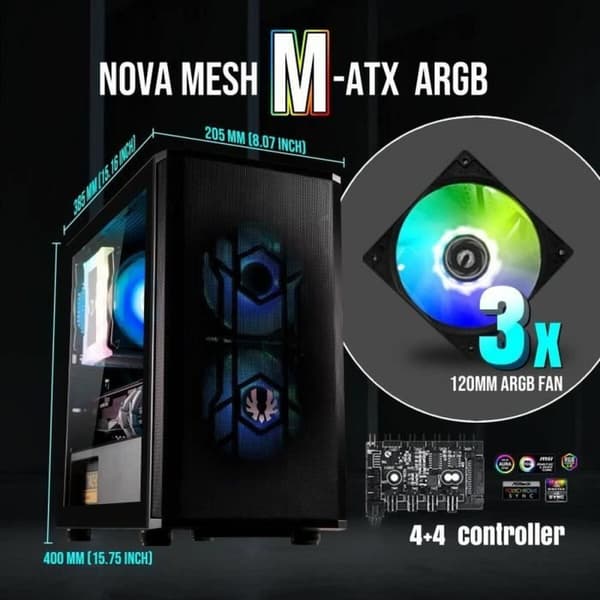 ATX Semitorn BitFenix Svart