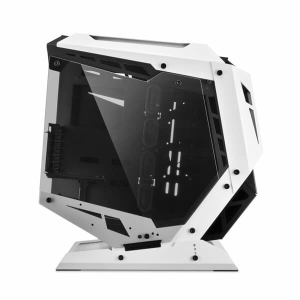 ATX Semi-tårn kasse Sharkoon ELITE SHARK CA700 LED RGB Sort/Hvid Hvid