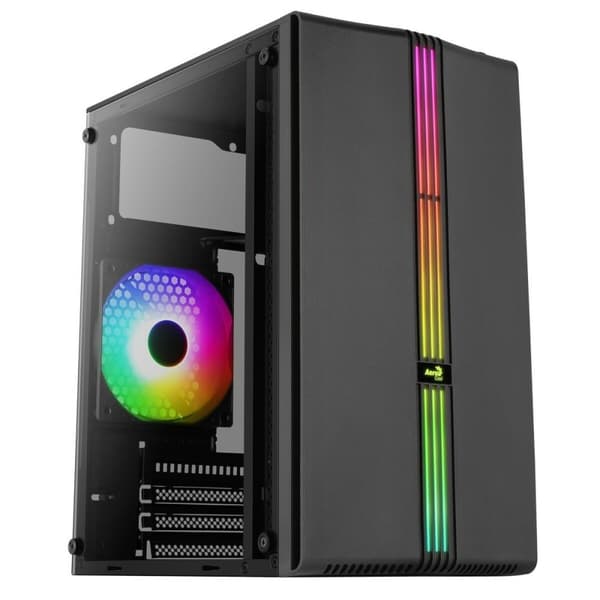 ATX Semi-tårn kasse Aerocool PGS Evo Mini-G-BK-v1 Sort