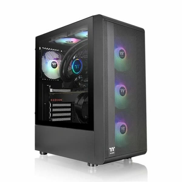 ATX Semi-tårn kasse THERMALTAKE S200 TG ARGB Sort Sort