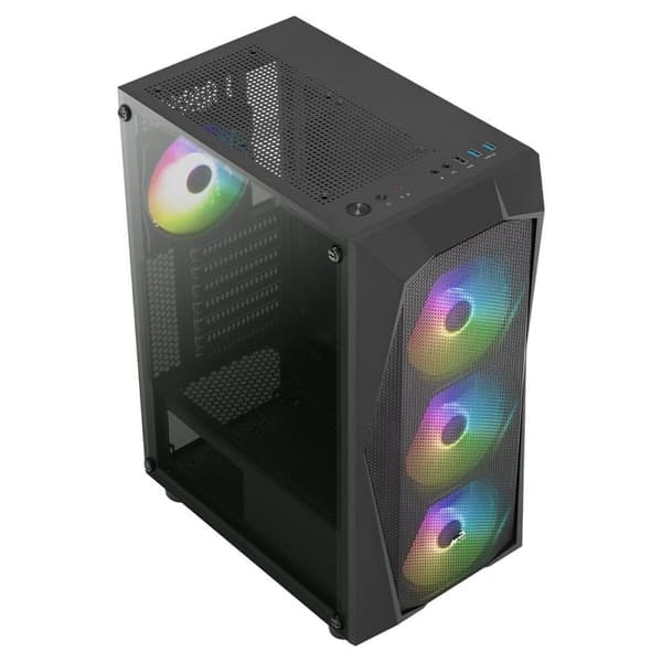 ATX Semi-tårn kasse Aerocool Falcon-A-BK-V1 Sort