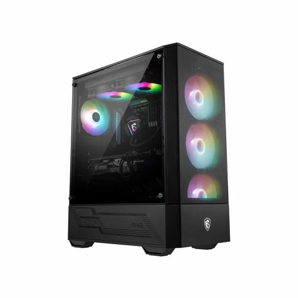 ATX-kasse MSI MAG FORGE 112R Hvid Sort Sort, Transparent