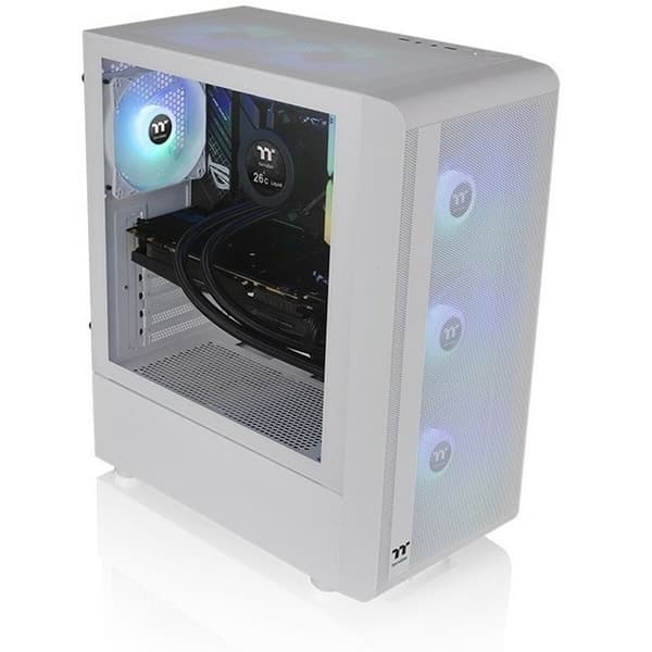 ATX Semi-tårn kasse THERMALTAKE S200 TG ARGB Hvid