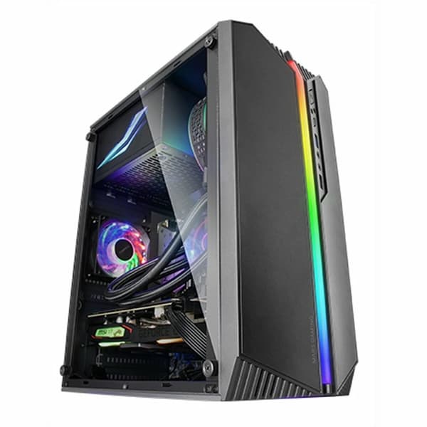 ATX Semi-tårn kasse Mars Gaming MCS1 Sort