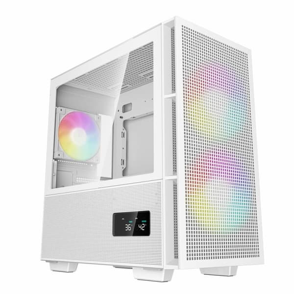 ATX Semi-tårn kasse DEEPCOOL CH360 Hvid Hvid