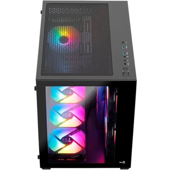ATX Semitorn Aerocool AEROPGSDRYFTMINI-BK Svart Multicolour