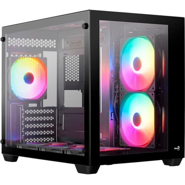 ATX Semitorn Aerocool AEROPGSDRYFTMINI-BK Svart Multicolour