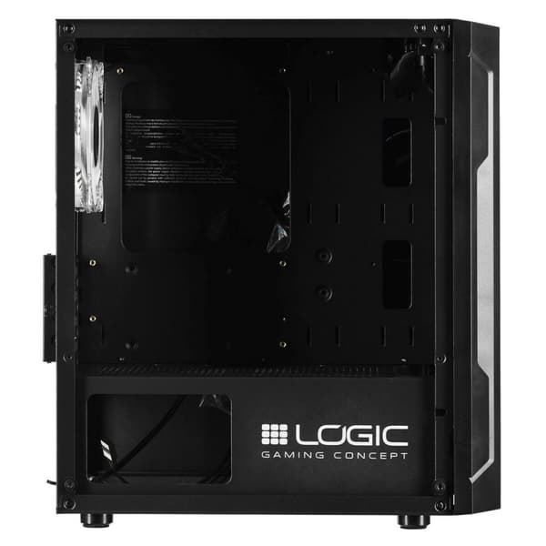 ATX semi-tornikotelo Logic AM-ARAMIS-10-0000000-0002 Musta