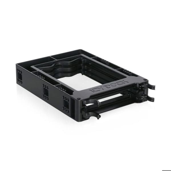 Rack för triple bay HDD/SSD - ICY DOCK - EZ-FIT Trio MB610SP - 3 bayar - Kompatibla med diskar 2.5" - Svart