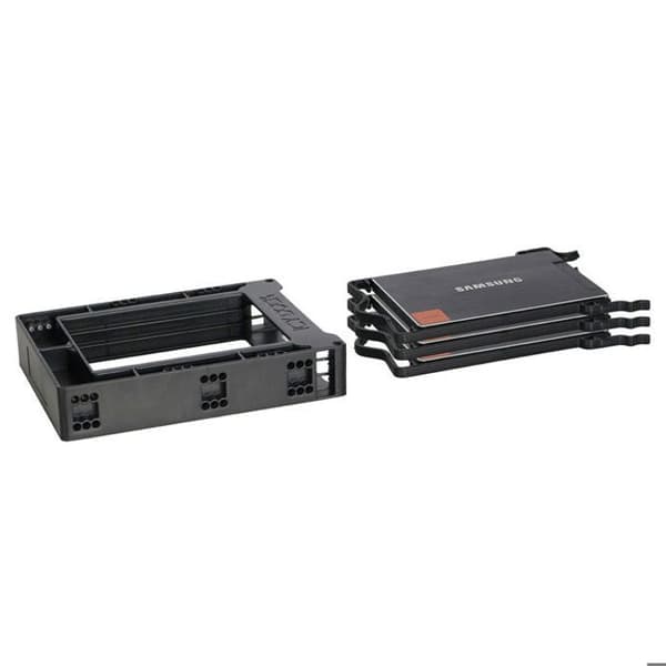 Rack för triple bay HDD/SSD - ICY DOCK - EZ-FIT Trio MB610SP - 3 bayar - Kompatibla med diskar 2.5" - Svart