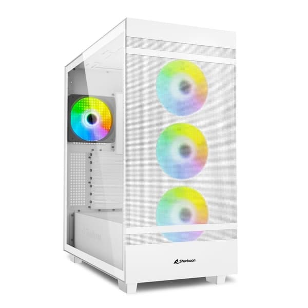ATX Semitorn Sharkoon Rebel C50 RGB ATX Vit Vit