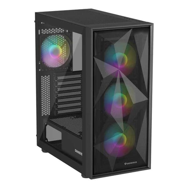 Natec Diaxid 605 Argb Pc-tornfodral Svart