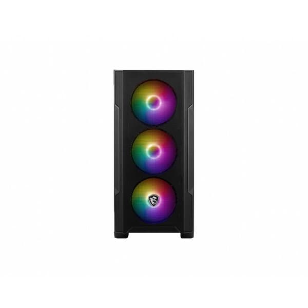 ATX Semi-tårn kasse MSI MAG FORGE M100R Hvid Sort Multifarvet