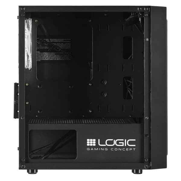 ATX Semi-tårn kasse Logic ATOS ARGB Sort