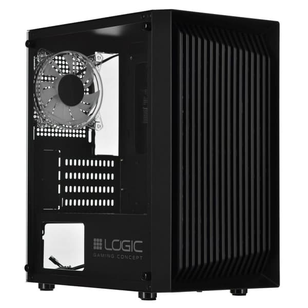 ATX Semi-tårn kasse Logic ATOS ARGB Sort