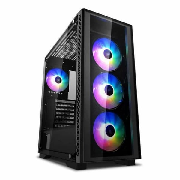 ATX Semitorn DEEPCOOL DP-ATX-MATREXX50-AR-4F-NE Svart Multicolour Svart