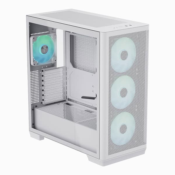 Aerocool Apnx C1-wt-v1 Argb Pc-tårnhus Hvid