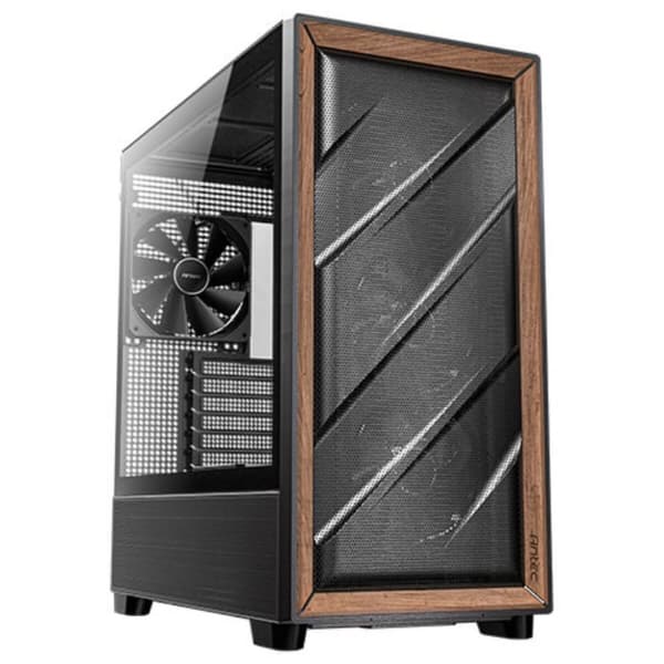 ATX Semi-tårn kasse Antec 761345101332 Sort, Træ