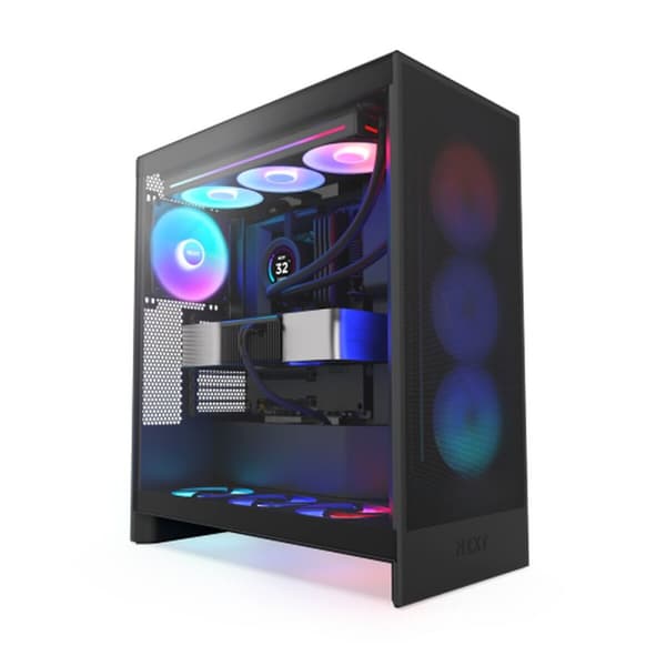 ATX Semitorn NZXT CM-H72FB-R1 Svart Svart