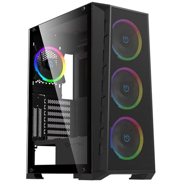 Hiditec Mh12 Metal Mesh Pc-tårnhus Sort