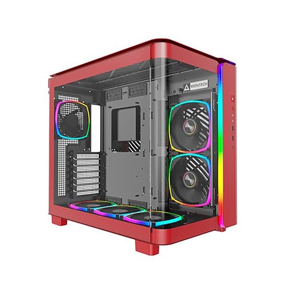 Montech King 95 Pro Argb Pc-tornfodral Röd