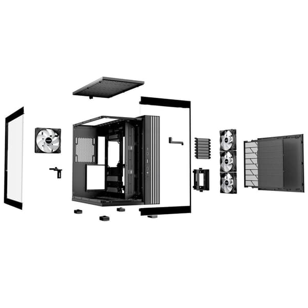 ATX Semitorn Be Quiet! BGW67 Svart Multicolour