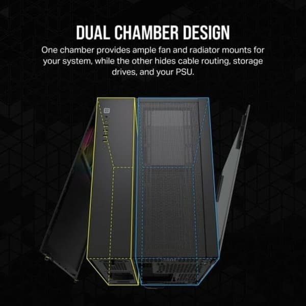 ATX Semitorn Corsair CC-9011269-WW Svart