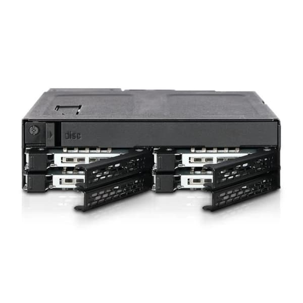 ToughArmor MB604SPO-B Bakplansbur för 4 x 2,5" HDD/SSD SATA eller SAS &amp; Slim ODD-fack