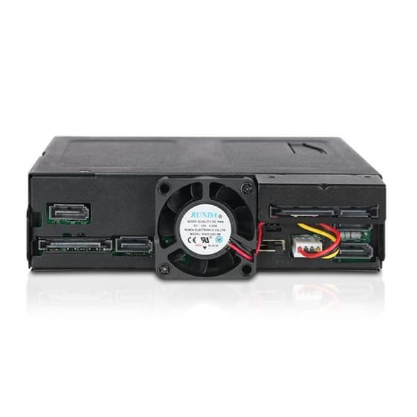 ToughArmor MB604SPO-B Bakplansbur för 4 x 2,5" HDD/SSD SATA eller SAS &amp; Slim ODD-fack