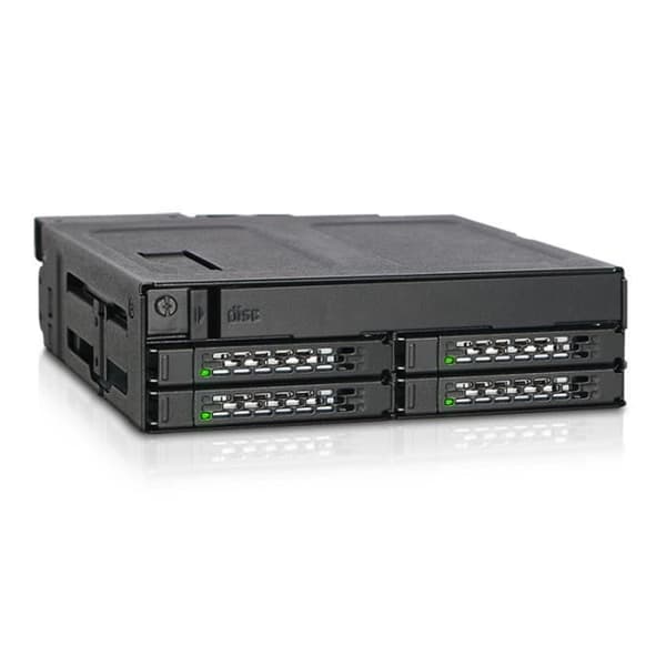 ToughArmor MB604SPO-B Bakplansbur för 4 x 2,5" HDD/SSD SATA eller SAS &amp; Slim ODD-fack