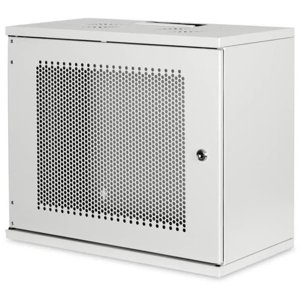 Väggbox - Digitus - DN-19-09U-S-PD - 9 UH - Ljusgrå (RAL 7035)