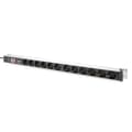 Miniatyrbild 3 av 4: Digitus 1U aluminium PDU, rackmontering, 12 skyddskontakter