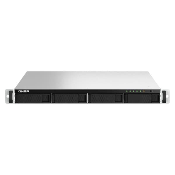 NAS-server - Qnap - TS-464U-RP-8G - Intel Celeron N5105/N5095 - 8 GB RAM - 4 Gigabit Ethernet-portar Gjuten aluminium, Svart