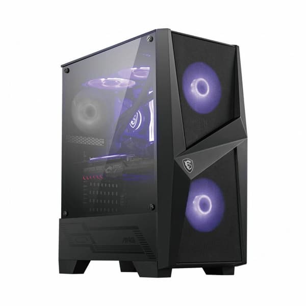 ATX Semitorn MSI MAG FORGE 100M Svart, Transparent