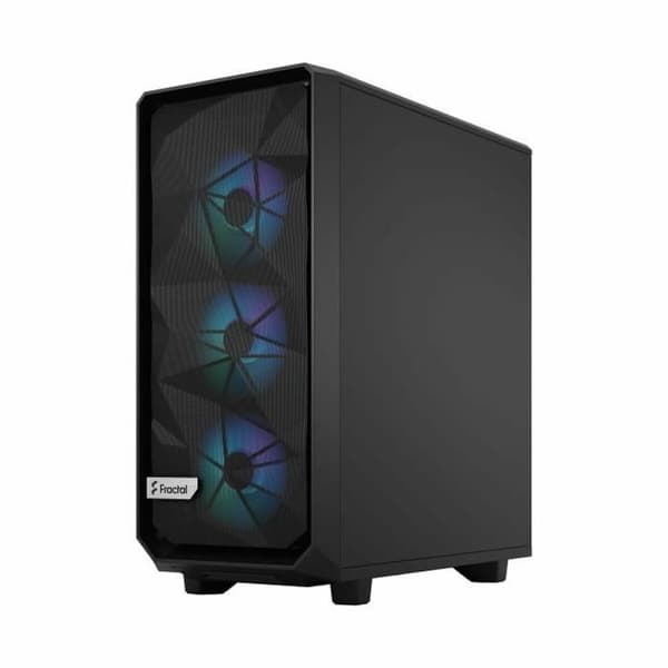ATX Semitorn Fractal Meshify 2 Compact Lite Svart Svart