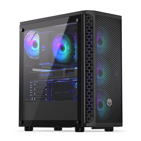 ATX/mATX Semitorn Endorfy Signum 300 ARGB Svart Multi Svart
