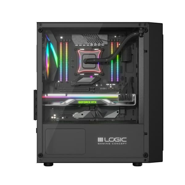 ATX Semitorn Logic ATOS ARGB Svart