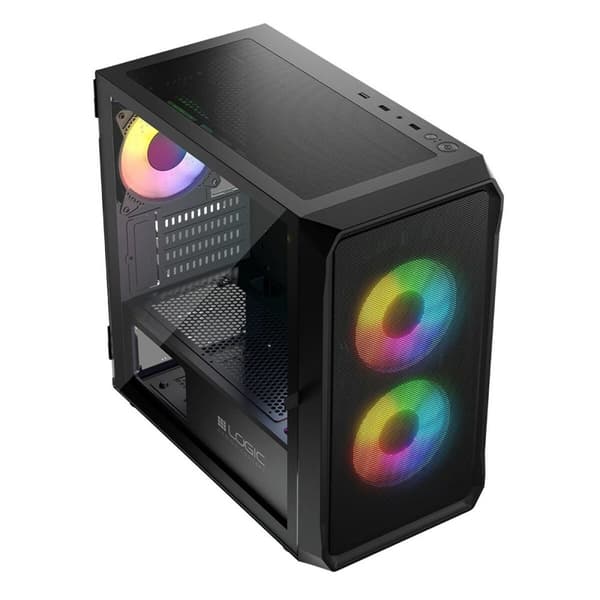 ATX Semitorn Logic PORTOS ARGB Svart