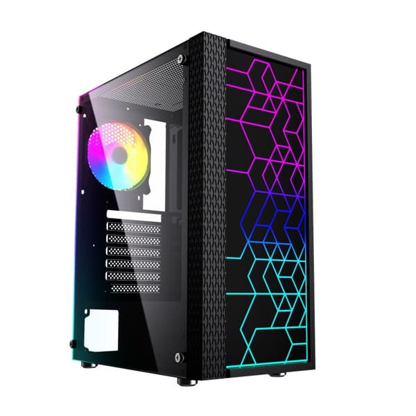 ATX Semitorn GEMBIRD Fornax 2500 ARGB Svart Multicolour